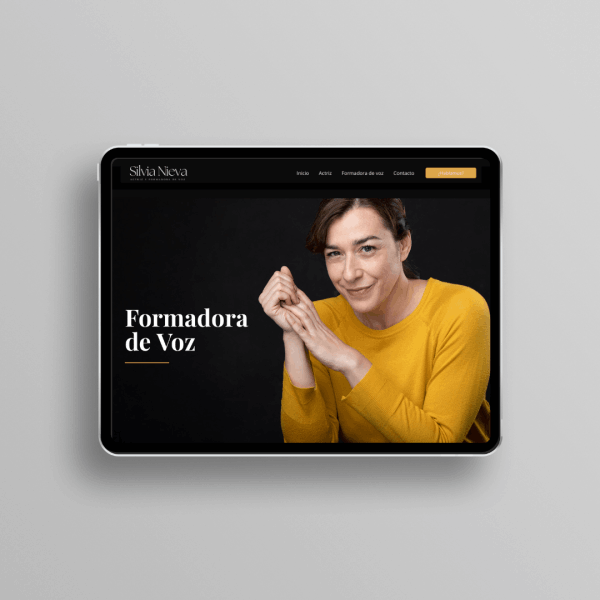 Diseño web elegante y minimalista