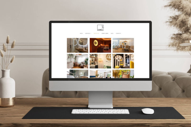 Diseño web interiorismo Madrid Pozuelo