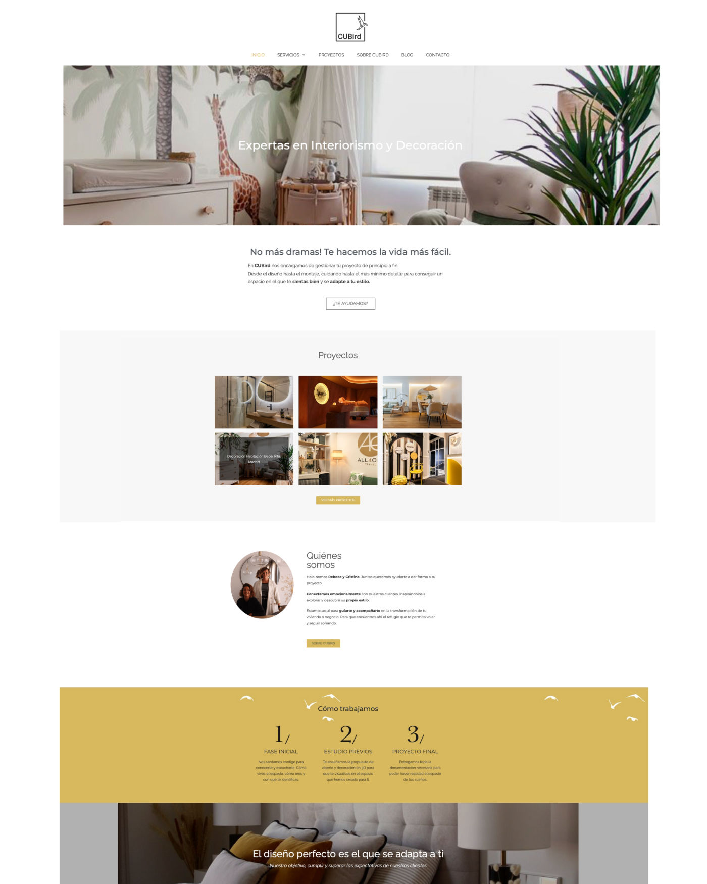 Diseño web sencillo y funcional, minimalista. Pozuelo