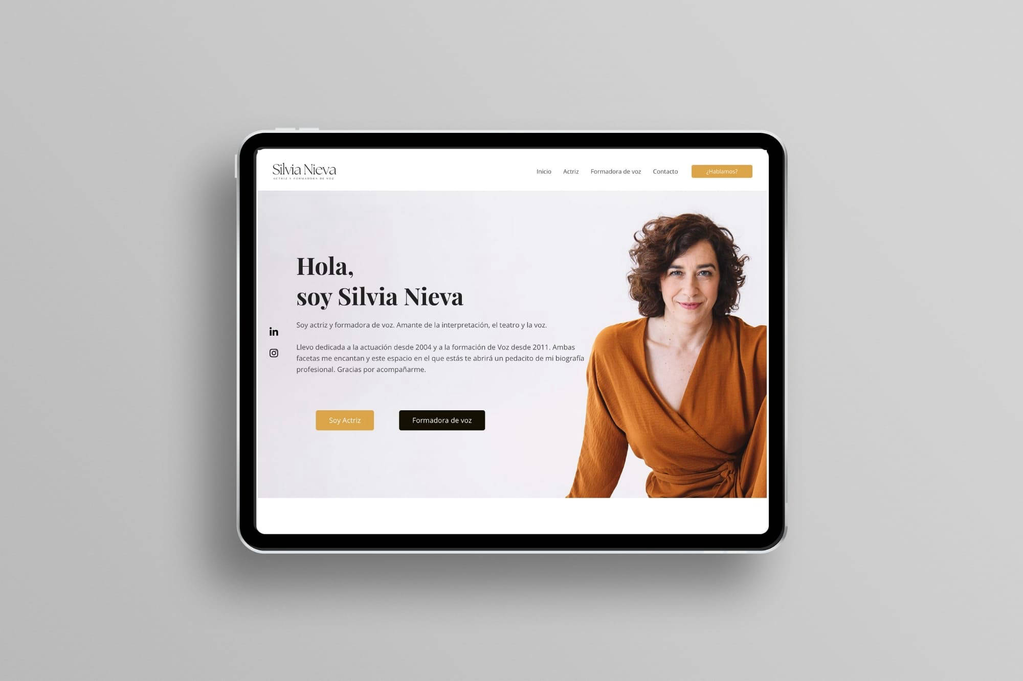 Desarrollo web wordpress actores minimalistas y funcionales